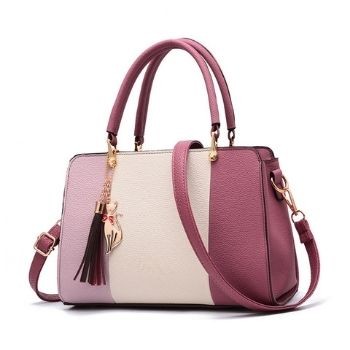 AiSi Women's Fashion Patent Leather Handbag Ladies Designer Tote